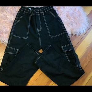 Black Side Pocket Jeans